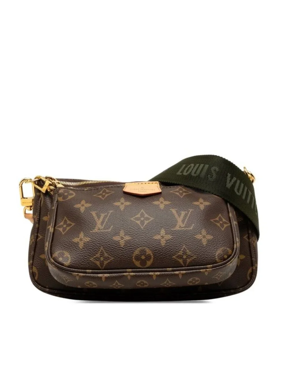 Louis Vuitton Roi Viton Monogram Multy Pochette Soir Shoulder Bag 2-Way Brown